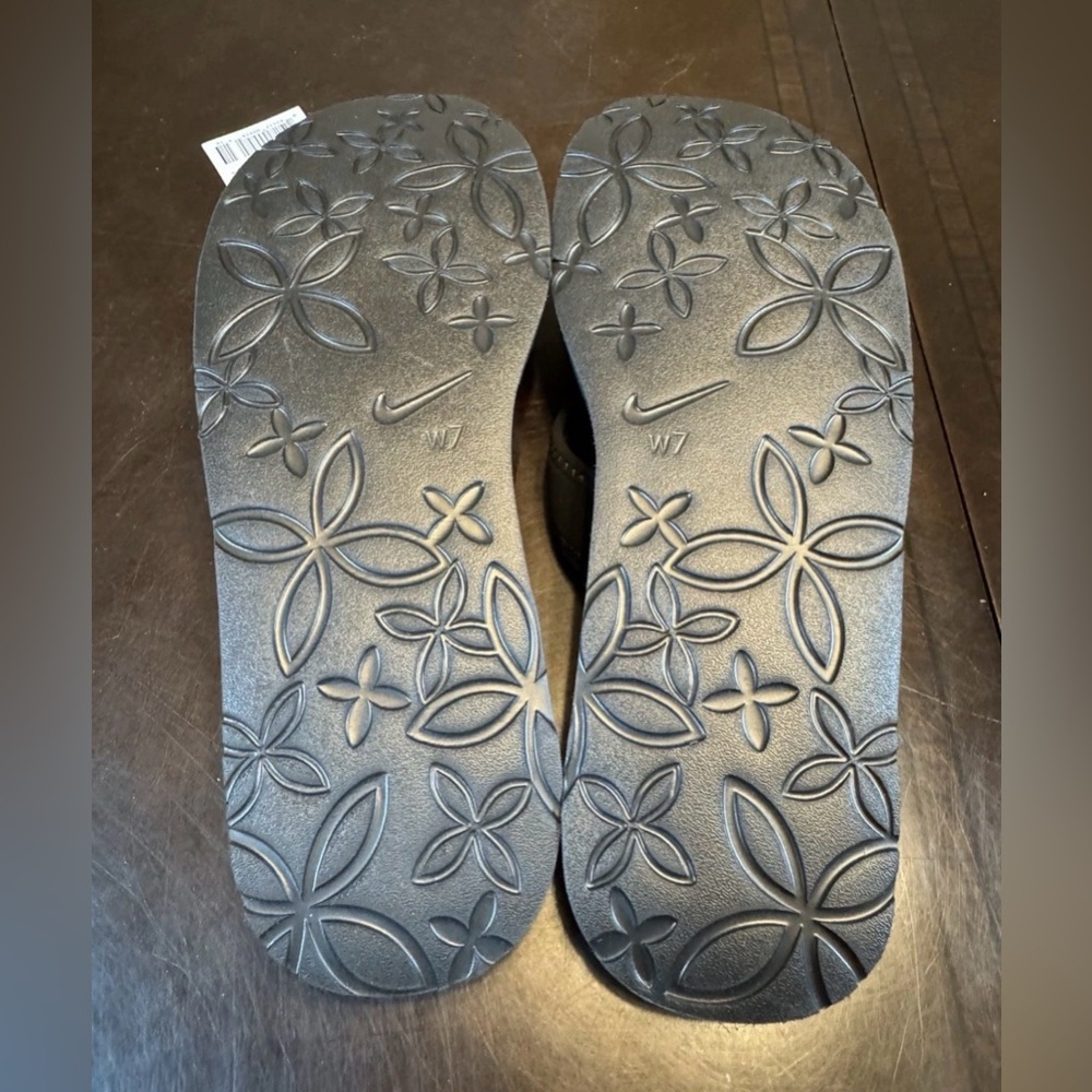 New Nike Thong Slides Sandals Black Flip Flop Size US 7 - Picture 12 of 13